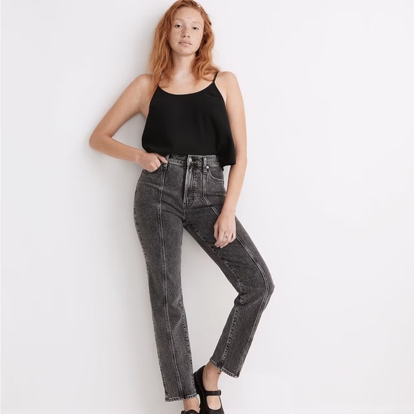 Madewell Denim - Madewell The Perfect Vintage Straight Jean in Meaford Wash: Seamed Edition 29